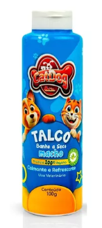 Talco CatDog - Banho a Seco para Machos 100g