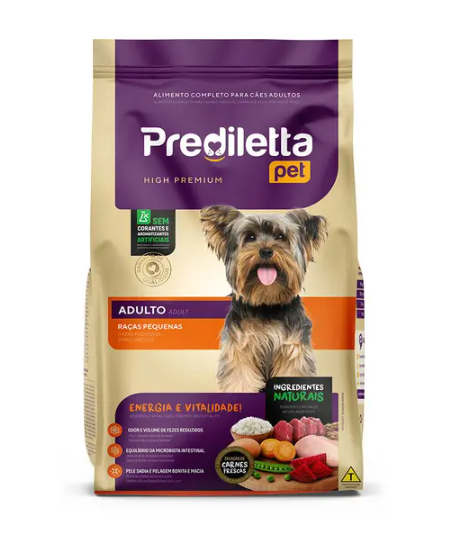 Ração Prediletta Pet Alimento para Cachorro Adultos de Pequeno Porte 2,5kg
