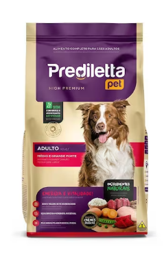 Ração Prediletta Pet Alimento Para Cachorro Adulto De Médio E Grande Porte Peso Saco De 15kg
