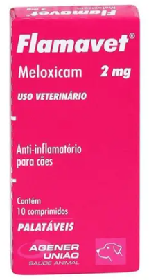 Anti-inflamatório Flamavet 2mg - c/10 Comprimidos para Cães