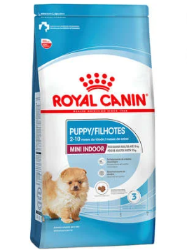 Ração Royal Canin Mini Indoor Junior Cães Filhotes 1Kg Royal Canin Filhotes 