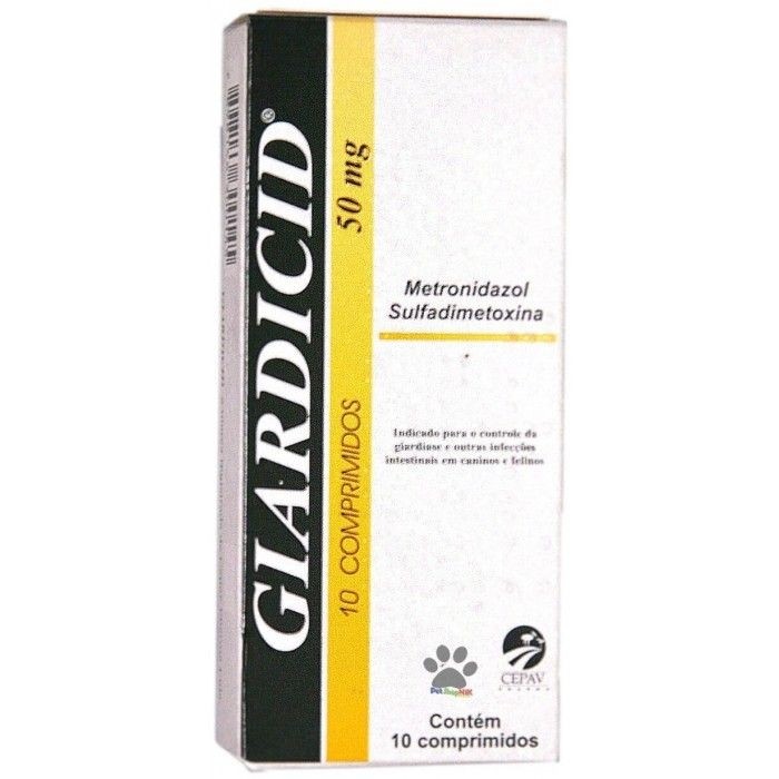 Antibiótico Giardicid 50mg - 10 CP