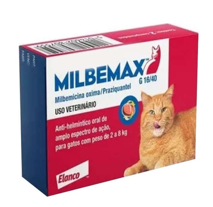 Milbemax Vermífugo para Gatos de 2 a 8kg - 2 CP