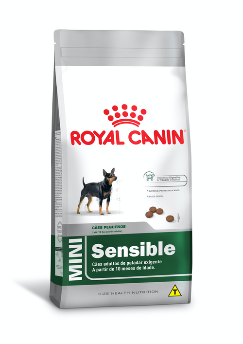 Ração Royal Canin Mini Sensible para Cães Adultos de Raças Pequenas de Paladar Sensível - 1Kg