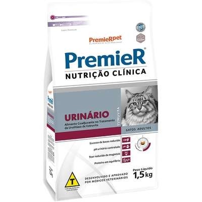   Ração Premier Nutrição Clínica Urinário para Gatos -1,5kg