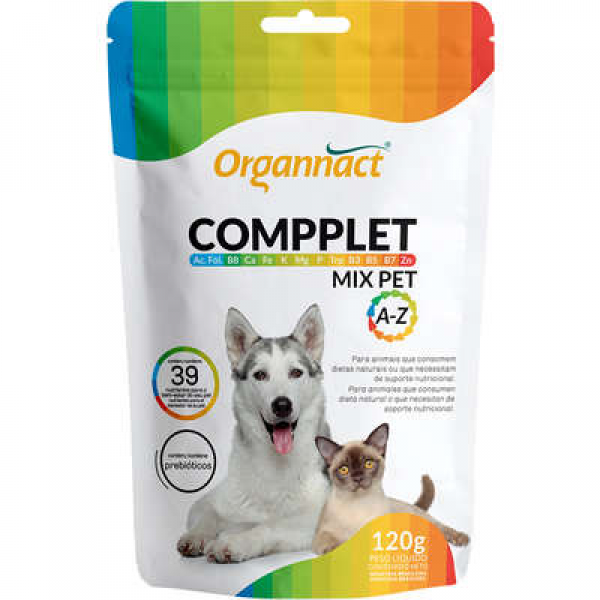 Compplet Mix Pet A-Z Suplemento Vitamínico Organnact 120g