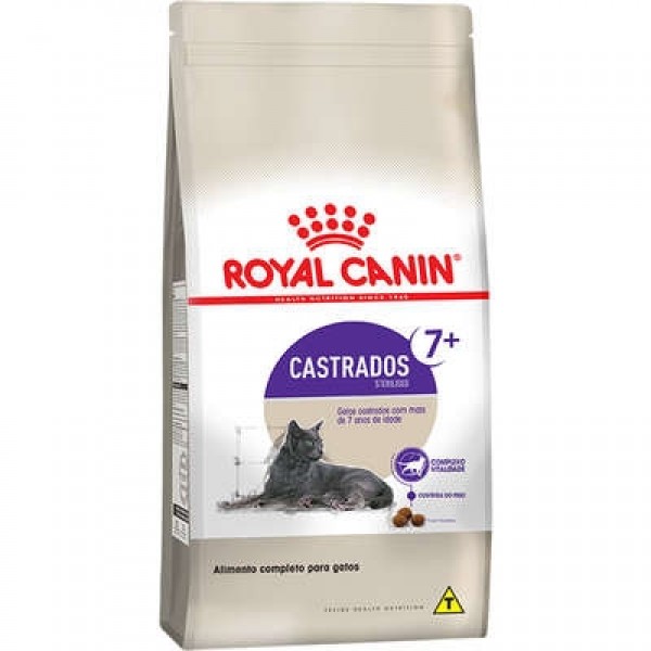 Royal Canin Ração Sterilised para Gatos Adultos Castrados 7+ - 4kg