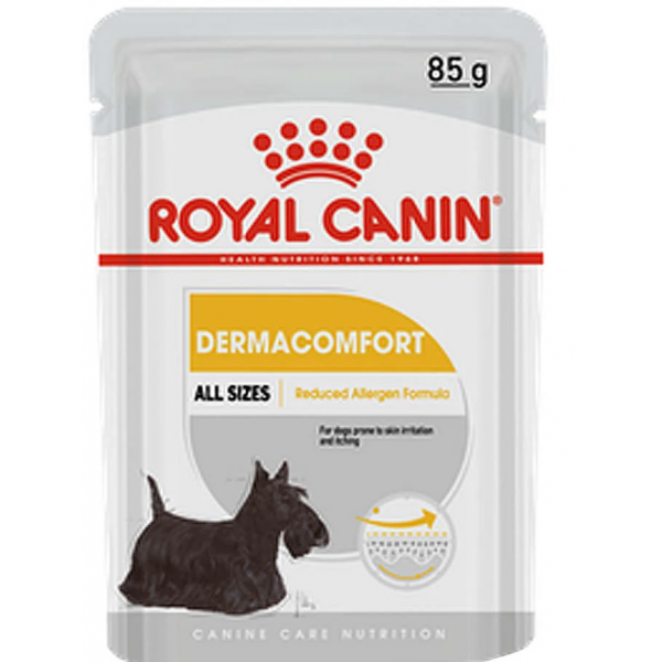  Sachê Dermacomfort Wet para Cães Royal Canin 85g