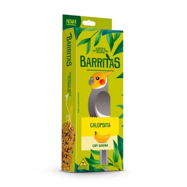 Zootekna Barritas de Banana para Calopsita - 70g