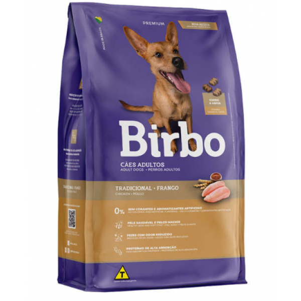 Birbo Ração para Cães Adultos Sabor Frango - 15kg