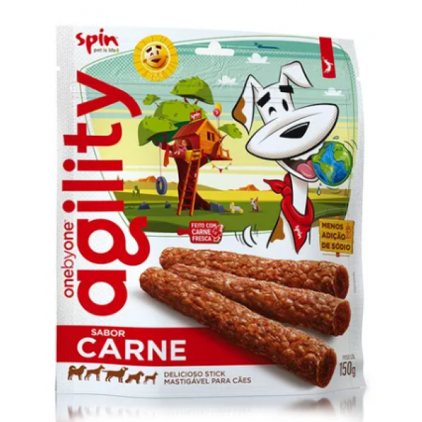 Stick Para Cães Spin Pet Beef Agility Carne 150g