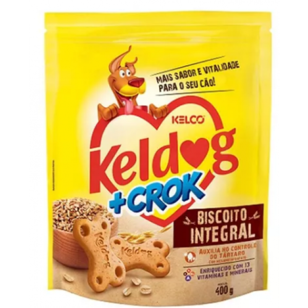 Biscoito  Keldog Integral + Crok 400g