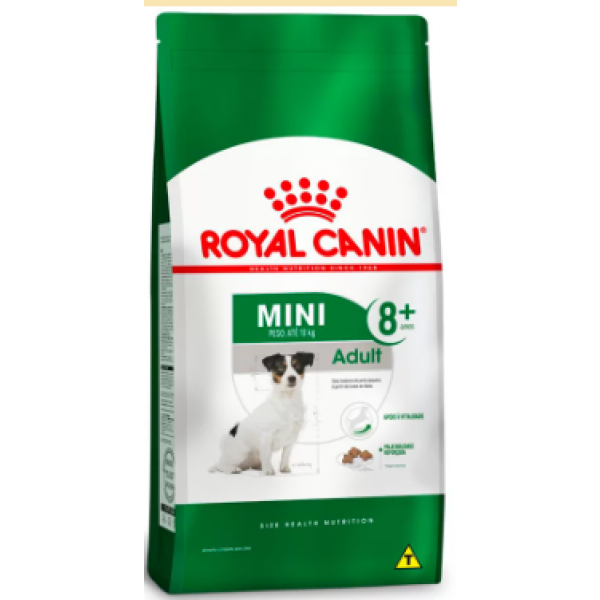 Royal Canin Mini Adult 8+ para Cães Adultos de Porte Pequeno 2,5kg 