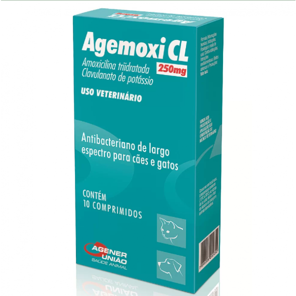 Agener União Agemoxi CL Antibiótico 250mg - 10 CP