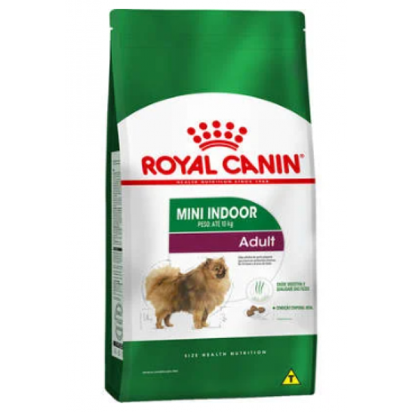  Ração Royal Canin Cão Mini Indoor Adulto 2,5Kg