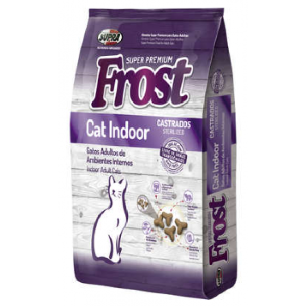 Ração Seca Supra Frost Cat Indoor Gatos Adultos, Castrados ou de Ambientes Internos 7,5kg