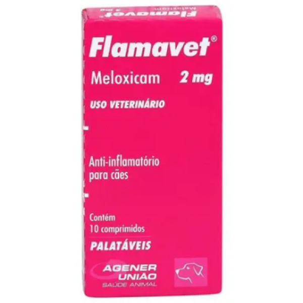 Anti-inflamatório Flamavet 2mg - c/10 Comprimidos para Cães