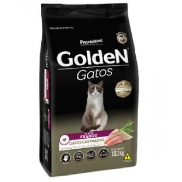 Ração Golden Gatos Castrados Frango 10,1 kg