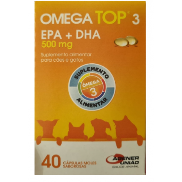 Omega Top 3 com 40 Cápsulas 500mg