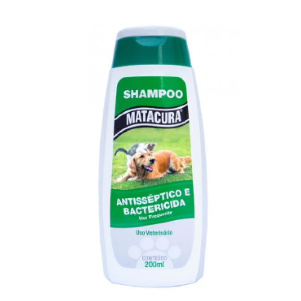 Shampoo Antisséptico Matacura para Cães e Gatos 200ml
