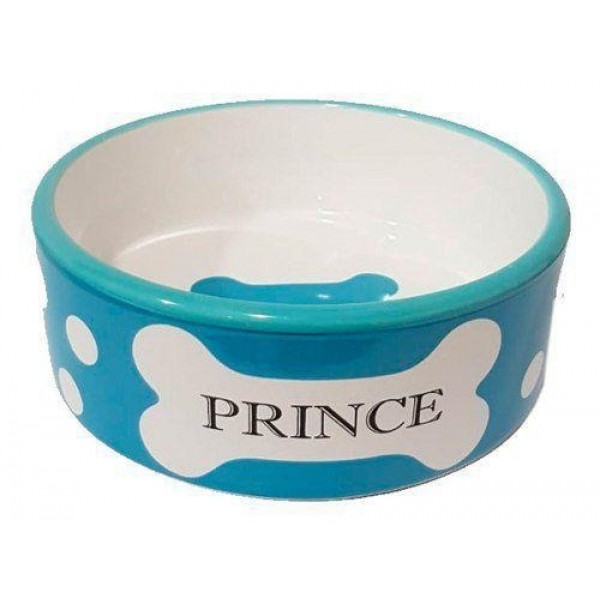 Comedouro Porcelana Thea Prince Azul - P