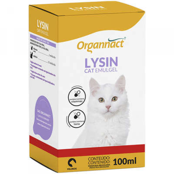  Lysin Cat Emulgel Suplemento Vitamínico 100ml