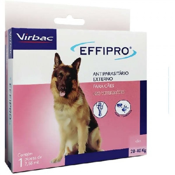 Antipulgas e Carrapatos Effipro 2,68 mL Cães de 20 até 40 Kg