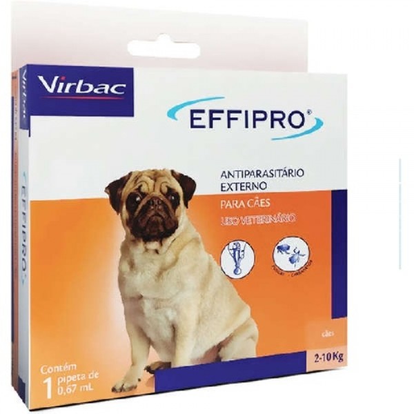 Antipulgas e Carrapatos Effipro 0,67 mL para Cães de 2 até 10 Kg