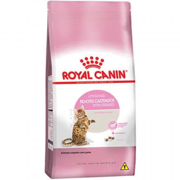 Royal Canin Ração Kitten Sterilised para Gatos Filhotes Castrados - 400g 