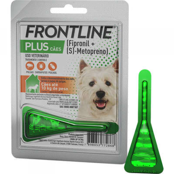 Frontline Plus para Cães de até  10 Kg