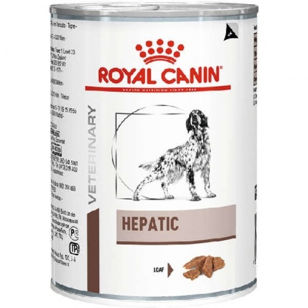 Ração Royal Canin Lata Veterinary Diet Hepatic Wet p/ Cães c/ Doenças Hepaticas - 420 g