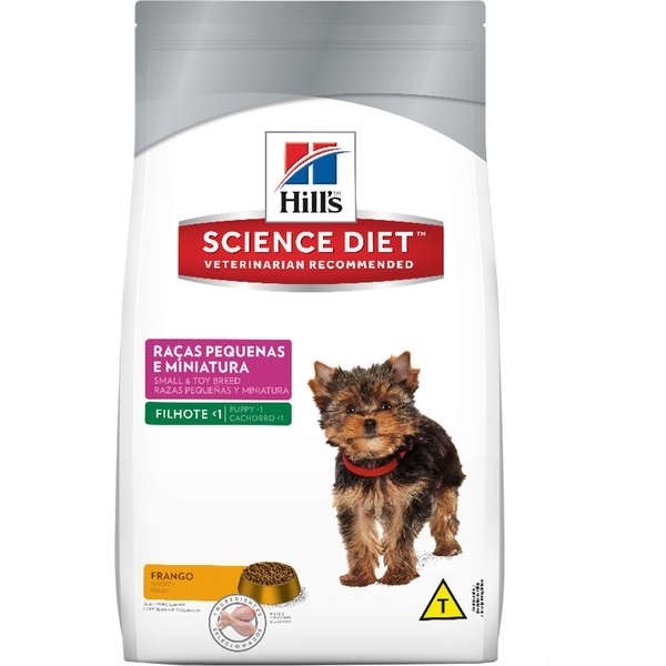 Ração Hill's Science Diet para Cães Filhotes Raças Pequenas e Miniatura - 3kg
