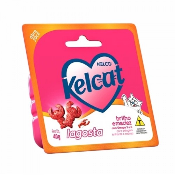 Petisco Kelcat Snack Funcional Lagosta - 40g