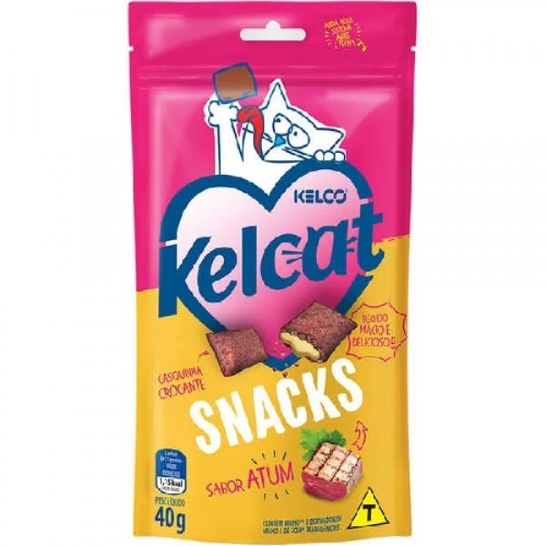Petisco Kelcat Snacks Atum - 40 g