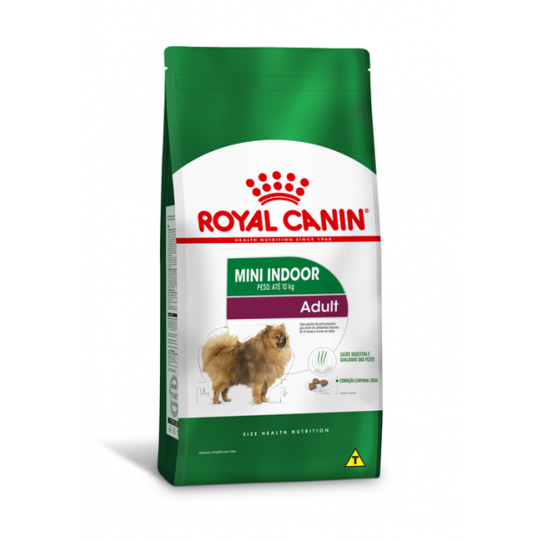 Royal Canin Ração Mini Indoor Adult para Cães Adultos de Raças Pequenas - 2,5kg
