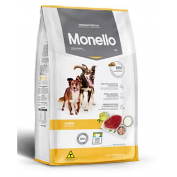Monello go todas as raças Premium especial sabor carne-15kg 
