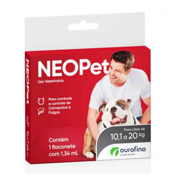 Antipulgas Neopet Cães 10,1 a 20kg - 1,34ml