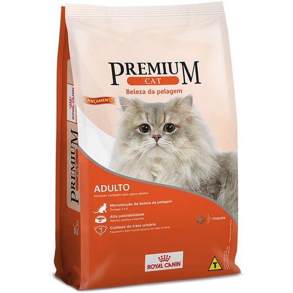 Ração Royal Canin Premium Cat Beleza da Pelagem para Gatos Adultos - 1kg