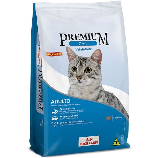 Ração Royal Canin Premium Cat Vitalidade para Gatos Adultos - 10,1kg
