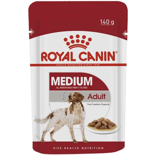 Ração Úmida Royal Canin Sachê Medium Adult Cães Adultos de Porte Médio - 140 g