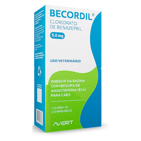 Becordil Avert 5,0 mg com 30 Comprimidos
