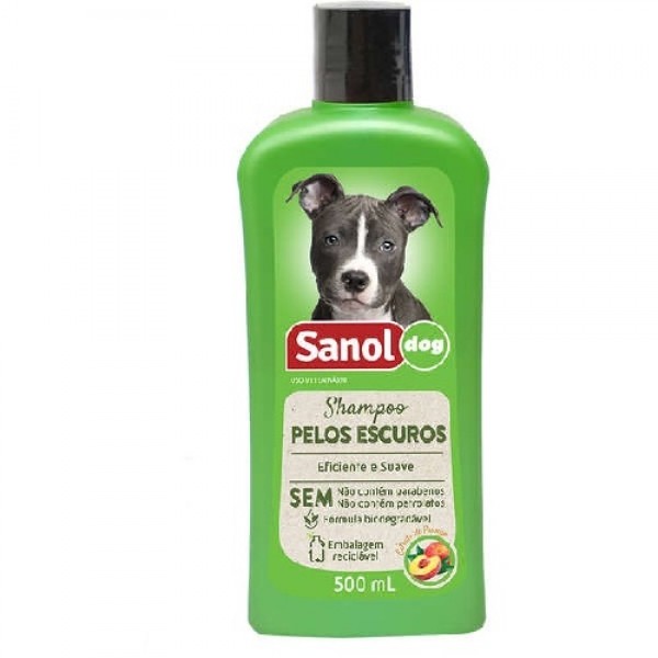 Shampoo Sanol Dog Pelos Escuros - 500 ml