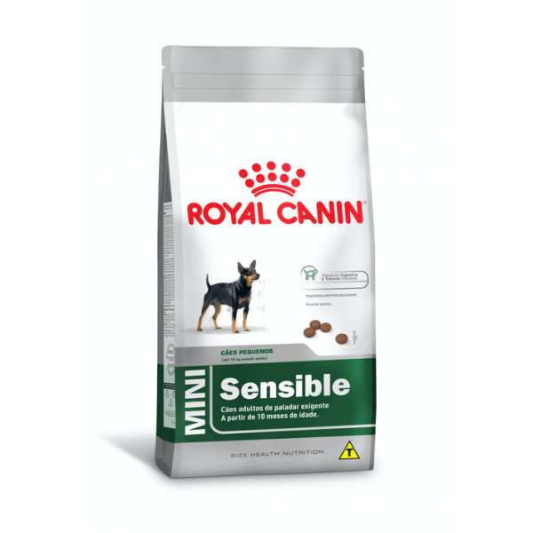 Ração Royal Canin Mini Sensible para Cães Adultos de Raças Pequenas de Paladar Sensível - 1Kg