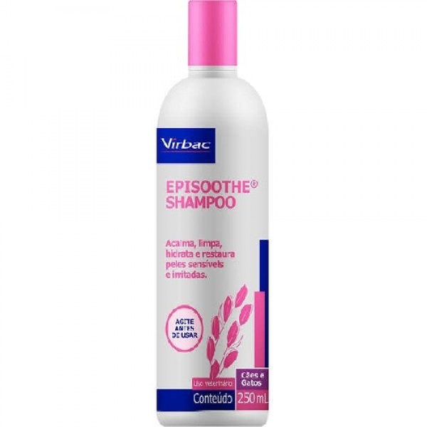 Shampoo Virbac Episoothe para Peles Sensíveis e Irritadas - 250ml