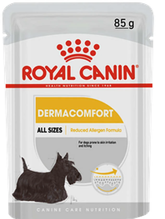  Sachê Dermacomfort Wet para Cães Royal Canin 85g