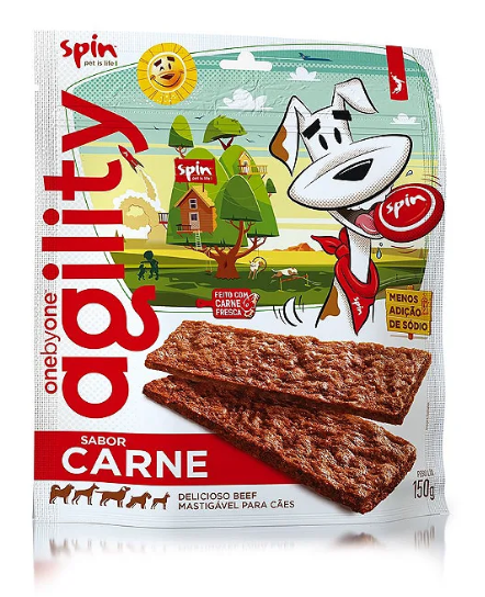 Spin Petisco Agility Beef Sabor Carne - 150g