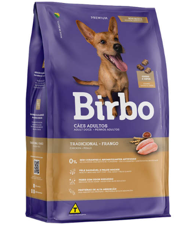 Birbo Ração para Cães Adultos Sabor Frango - 15kg