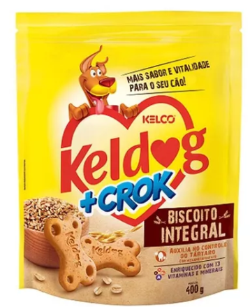 Biscoito  Keldog Integral + Crok 400g