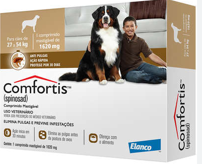Antipulgas Elanco Comfortis - 1620 mg - Para Cães de 27 a 54 Kg