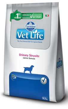 Ração Vet Life Natural Urinary Struvite para Cães Adultos com Distúrbios Urinários 10,1kg